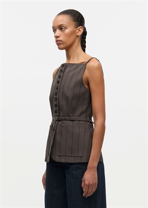 Sahelly vest 16178 Mulch Stripe Samsøe
